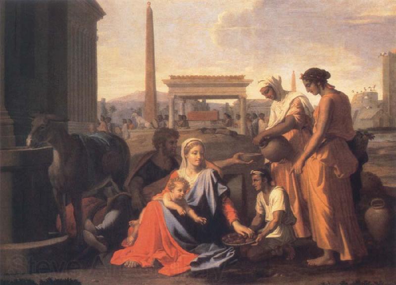 Nicolas Poussin The Holy Family in Egypt Spain oil painting art